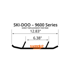 Woody's 9600 Series 8" Executive Snowmobile Ski Carbide Runners
